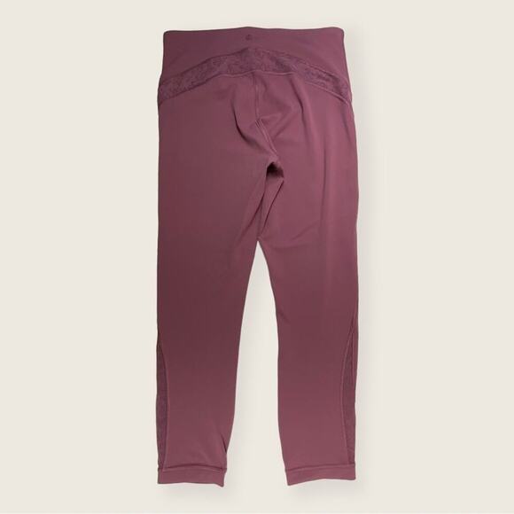 EUC | Lululemon | Capri Leggings | Mauve | Size 8 - Picture 2 of 10